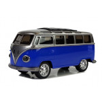 Autobus na naťahovanie so svetlom a zvukom - modrý